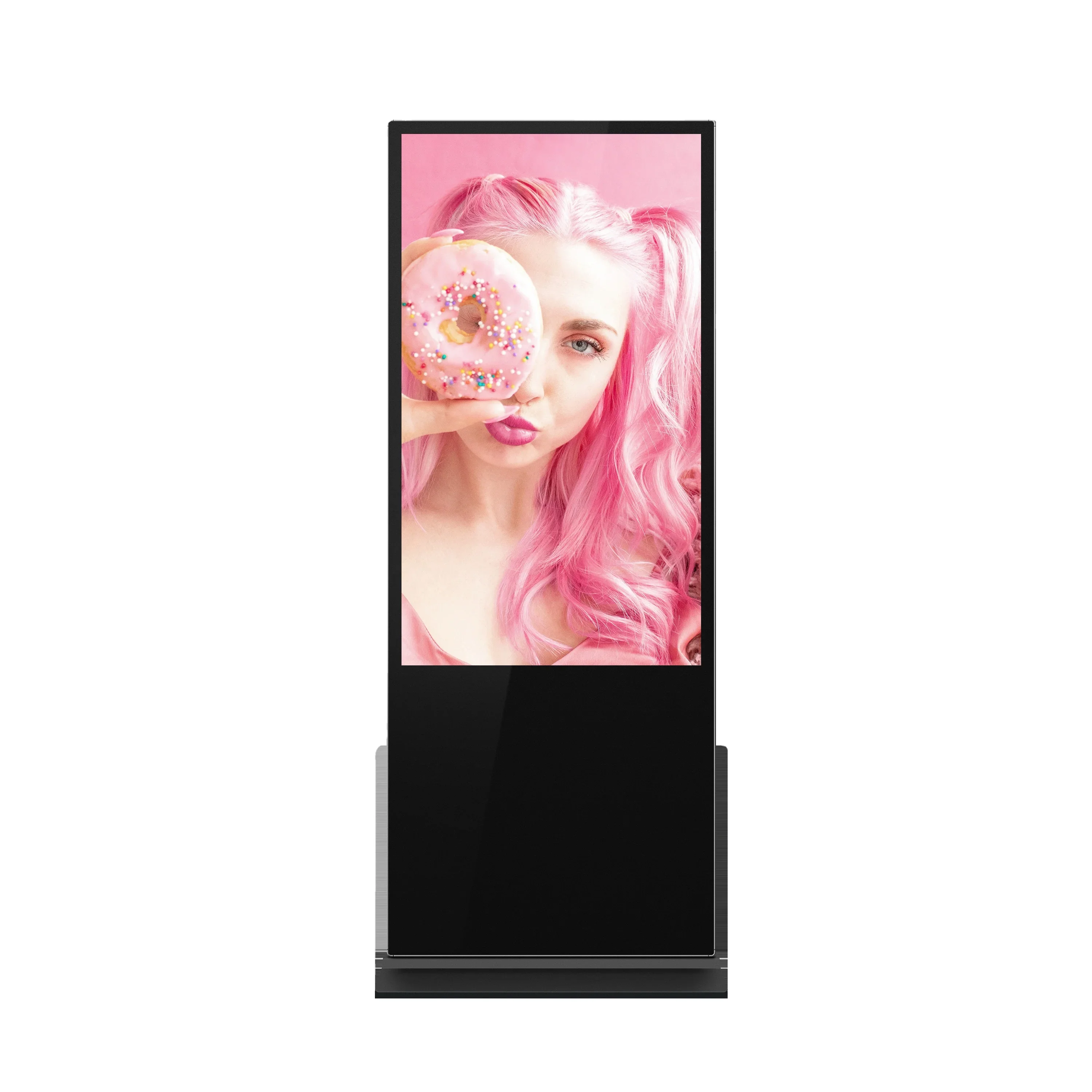 Infrared Screen Totem Digital Signage Wifi Led Poster Brightness Standing Advertising Full Screens Led Poster