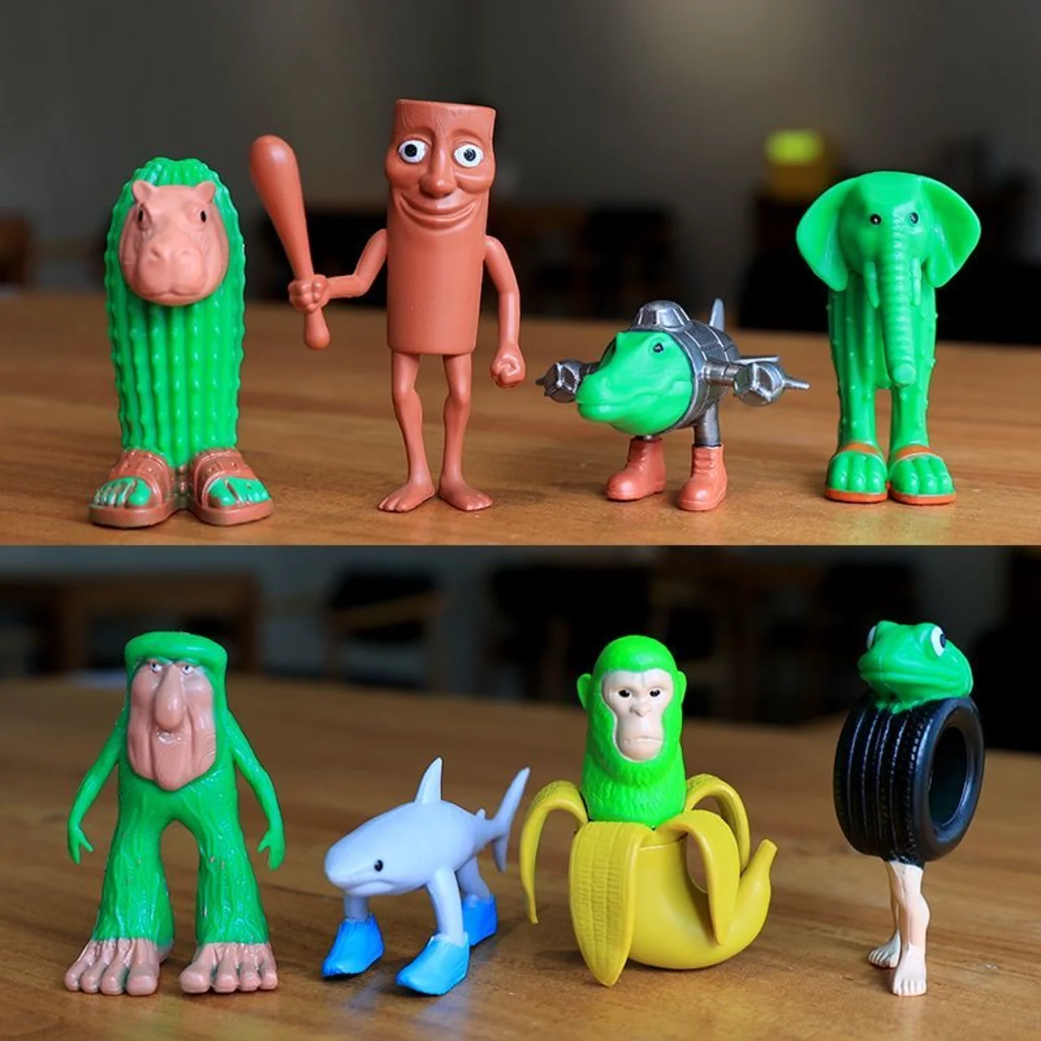 تونغ صحور أنيمي عمل نموذج لجسم لعبة من الكارتون Tralalero Tralala قصف التمساح الشمبانزي الديكور دمية هدايا الاطفال