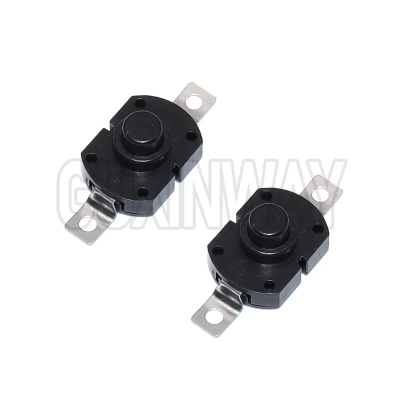 10 قطعة ON-OFF 1712KD 30 فولت 1A مصباح يدوي التبديل قفل مفتاح بـزر دفع 17X12X9.5 مللي متر الجدول مفتاح لمبة مصباح يدوي زر التبديل #3