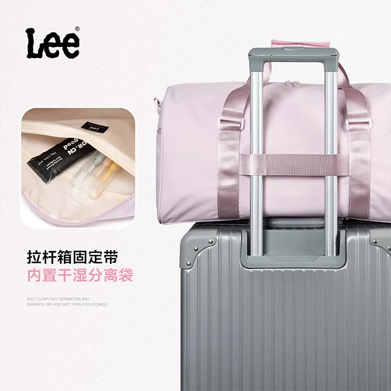 LEE Smart Gym Duffel Bag with Shoe Compartment Dry Wet Bag Men Women Waterproof Large Size Sport Training Luggage Travel Bag