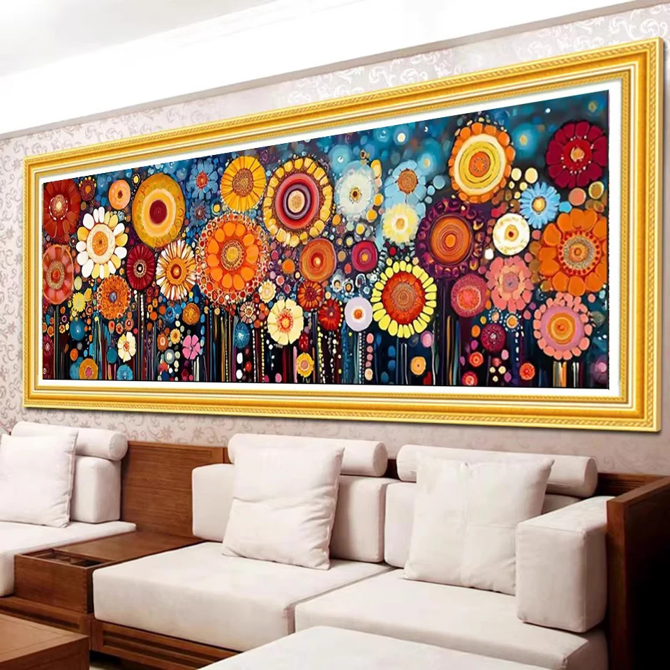 Stunning Abstract Sunflower Diy diamond painting Full square/Round diamond art Mosaic-Jewelry cross stitch home decor Big Size