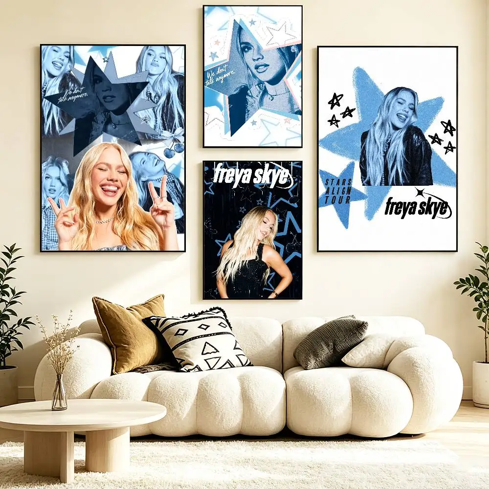 EuroPopFS-Freya Skye   Poster HD Self Adhesive Waterproof Wall Art Ideal for Home Office Dorm Gift