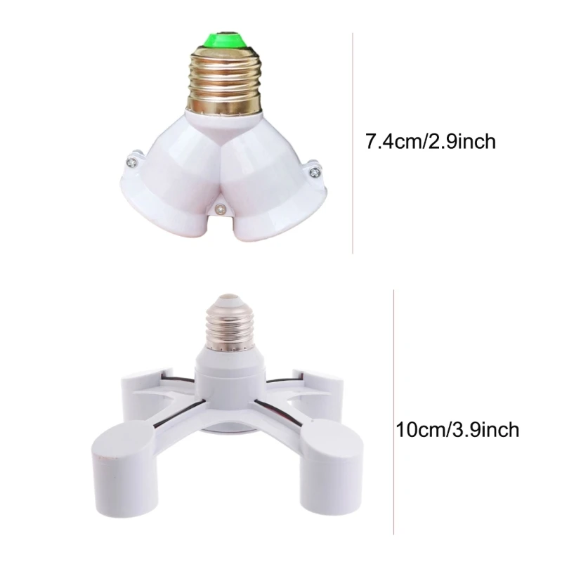 E26 e27 7 6 5 4 3 1 lâmpadas led soquete adaptador divisor, conversor base suporte lâmpada padrão para casa