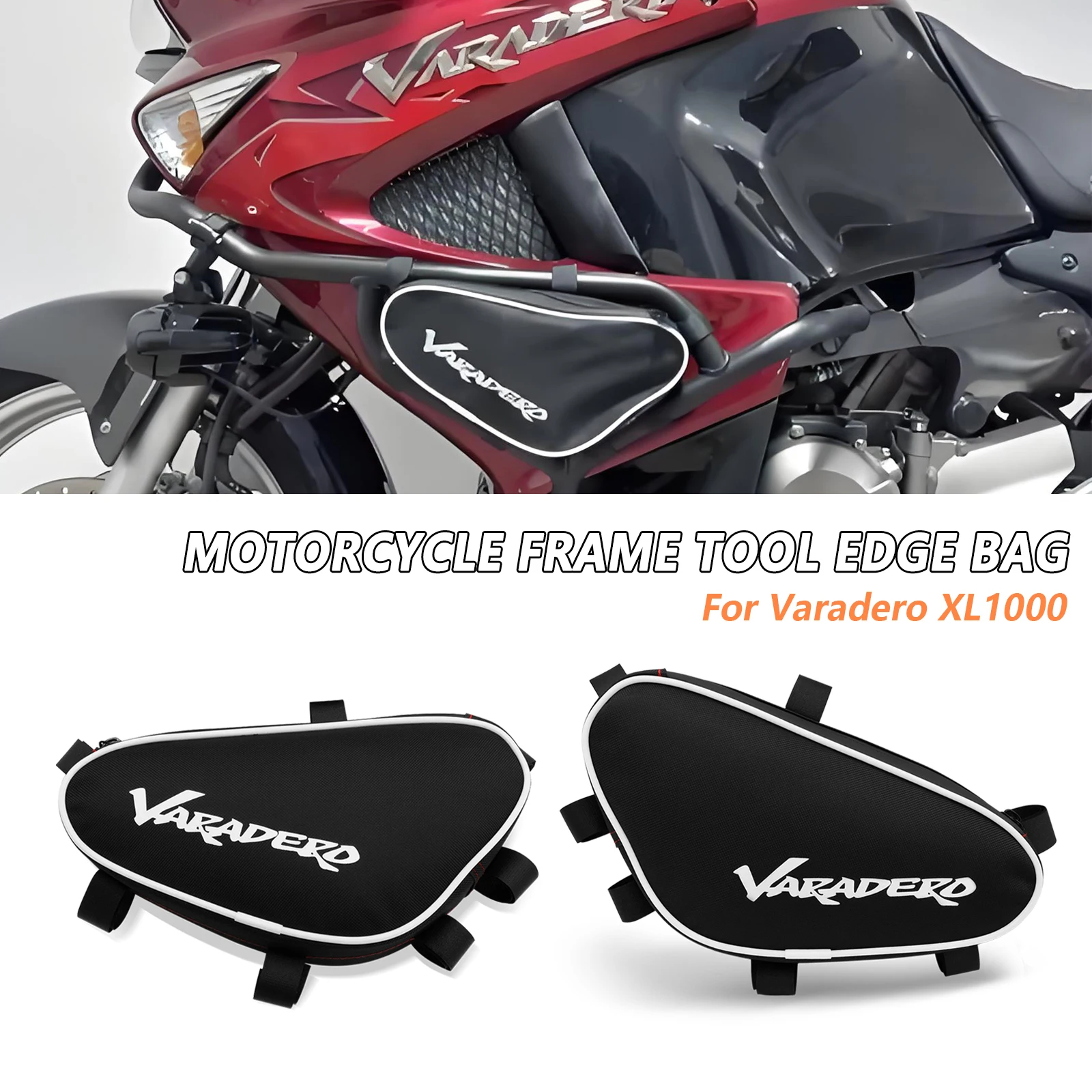 Motorcycle Engine Crash Bars Bag For Varadero XL1000 XL 1000  Travel Storage Tool Waterproof Bags Accessories