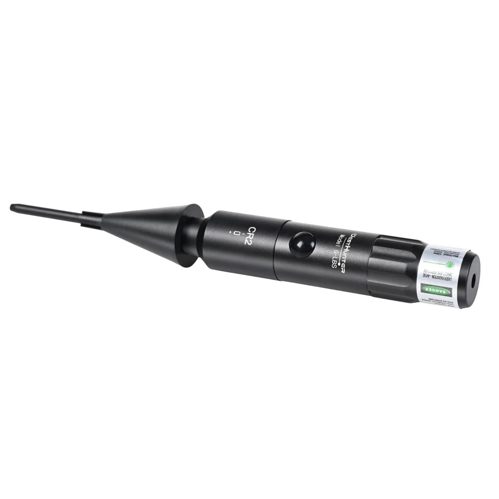 WestHunter Laser Bore Sight Kit with 32 Adapters 0.17 to 12GA Red or Green Bright Bore Sighter Laser with Button Switch