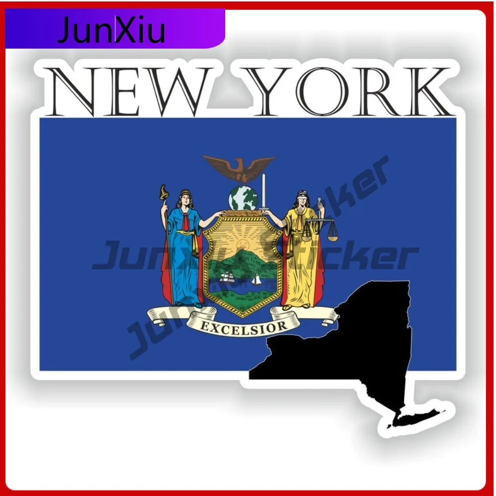 

New York Cool Boat Anti Scratch Decal Decoration Emblem Anime Symbol Anti Scratch Window Usa Waterproof Accessory Vinyl Design