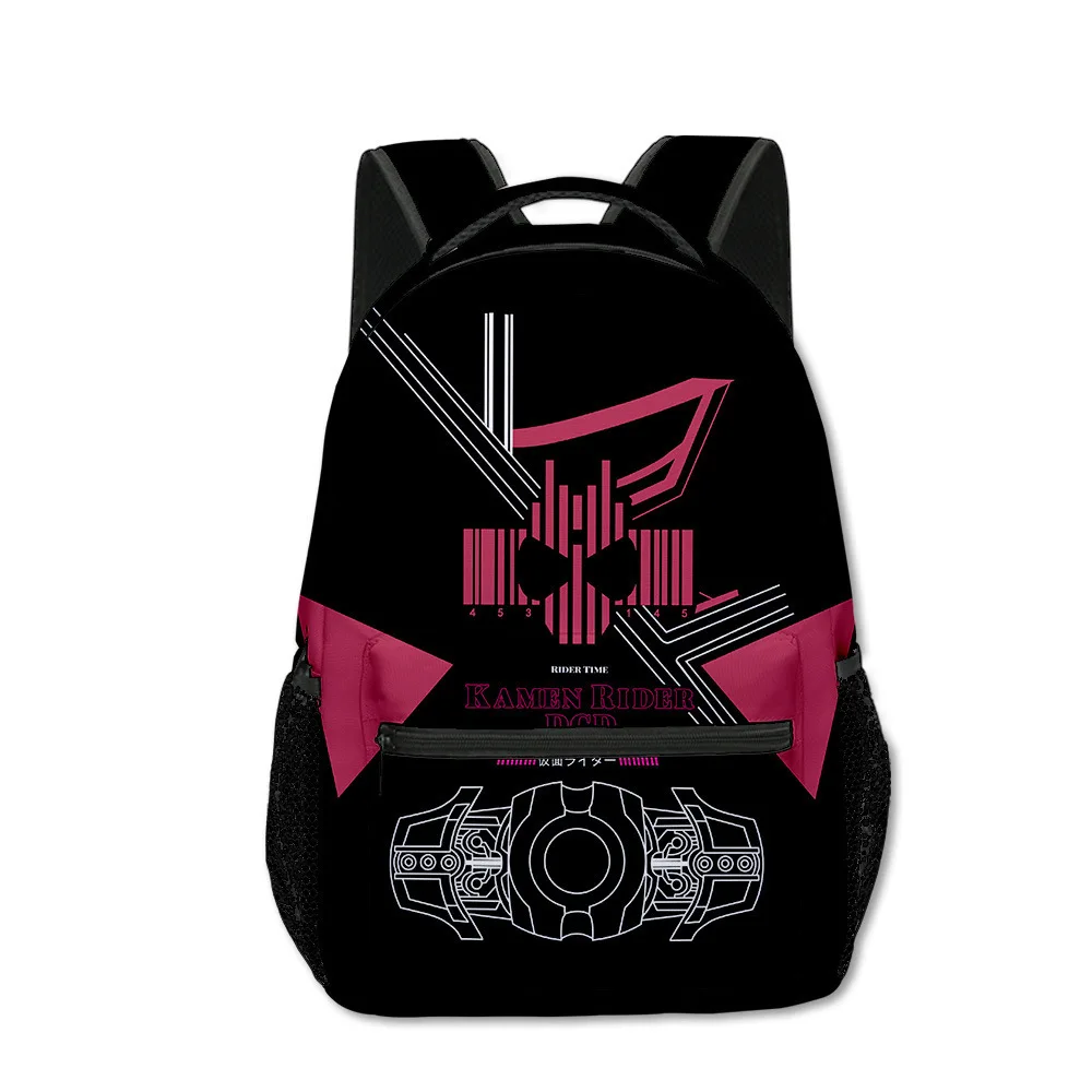 Trendy Popular Funny Kamen Rider student Bookbag Notebook Backpacks 3D Printed Oxford Waterproof Boys/Girls Travel Backpacks