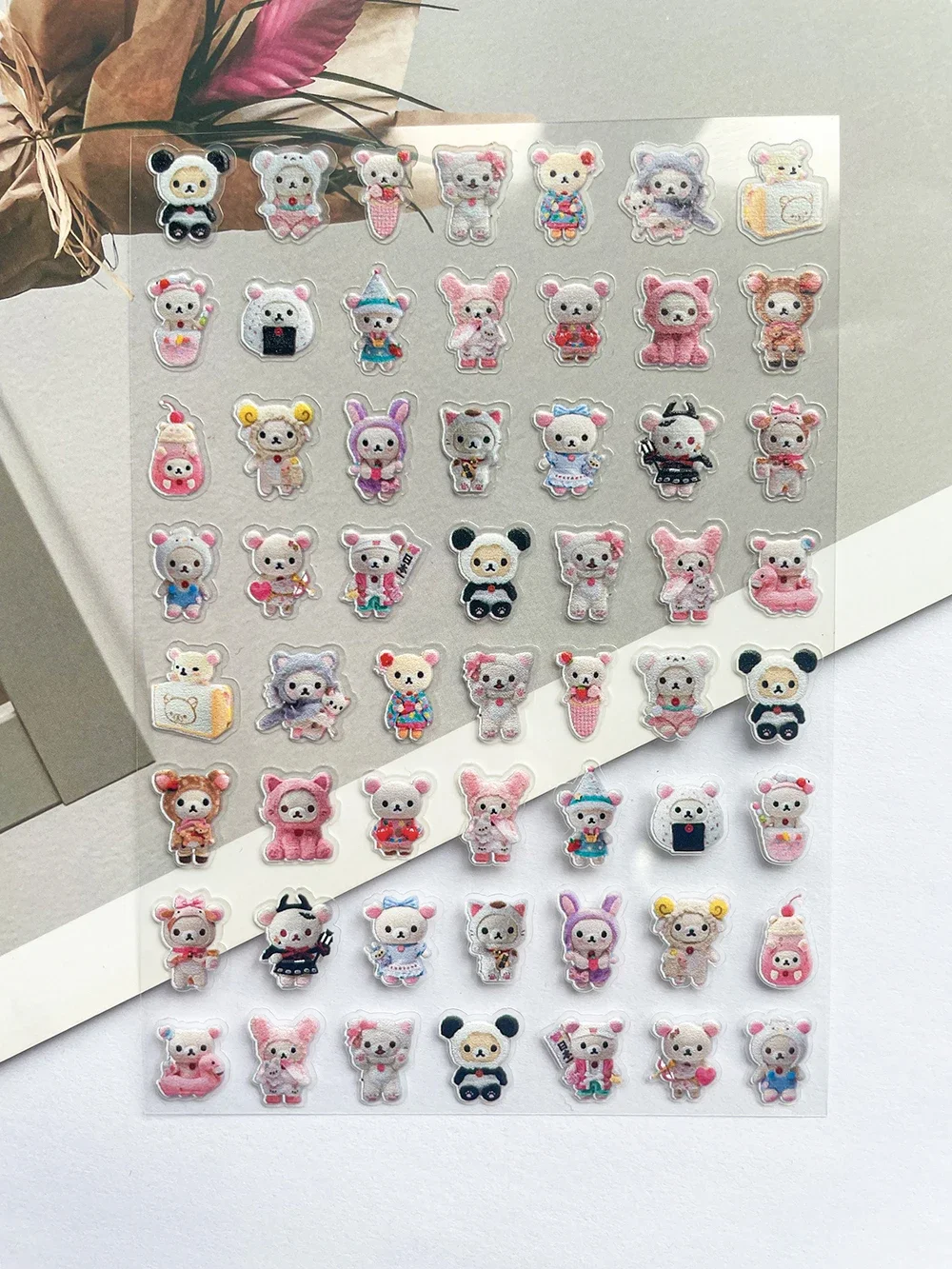 Pvc Super Mini Rilakkuma Poster Goods Stickers Nail Art Waterproof Cute Decorate Makeup Box Stationery Box Laptop Stickers Gifts view 5