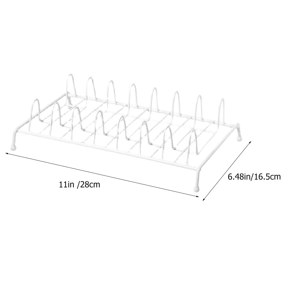 2Pcs Premium Iron Kitchen Dish Rack for Plates and Bowls Countertop Drying Stand Stylish Rust-Resistant Multi-Function Plate