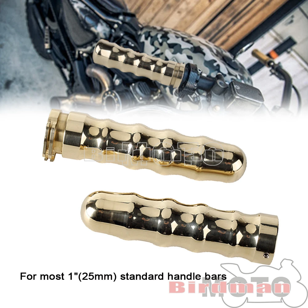 

Motorcycle Accessories High Quality Left & Right Brass Hand Grip Hand Grips Universal For Most 1" 25mm Standard Handle Bars