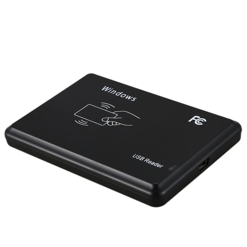 USB RFID Desktop Card Reader ID, Leitor de Cartão Contactless, 2X