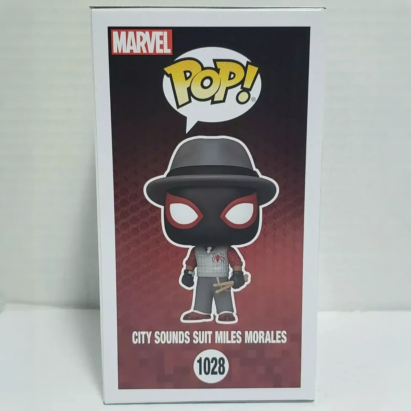 شخصية مارفل سبايدر مان 2 سيتي ساوندز سويت مايلز موراليس # 1028 Funko Pop 4.4 in لعبة تمثال فينيل قابلة للجمع ذات إصدار محدود #4
