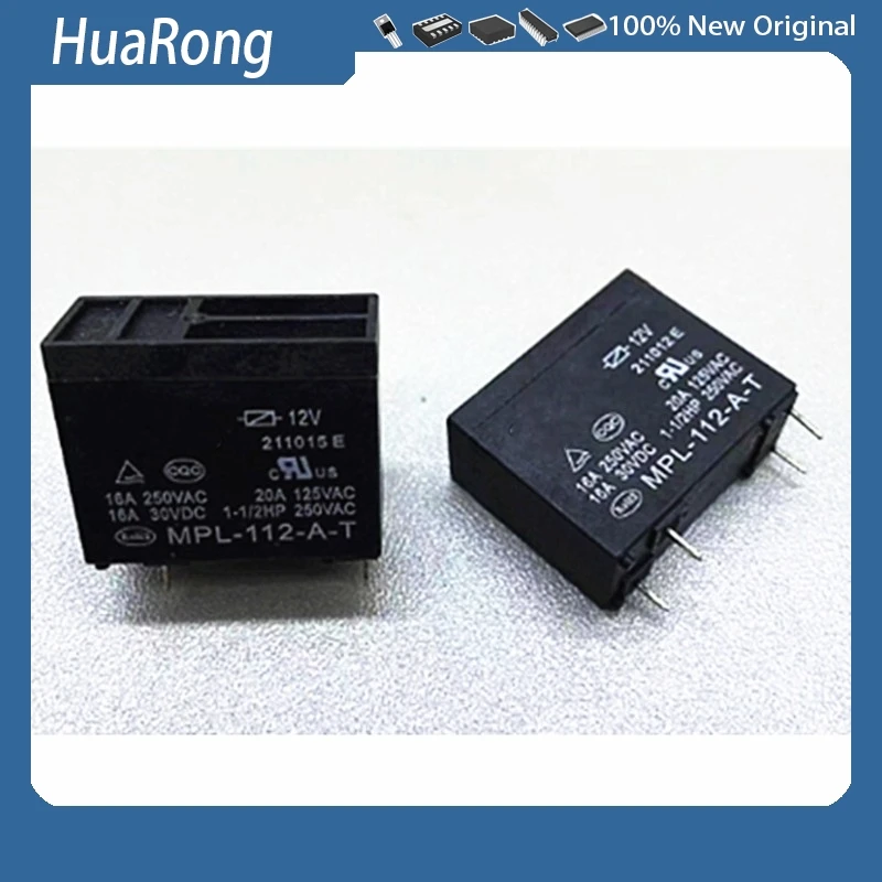 10Pcs/Lot MPL-112-A-T 12VDC DC12V 12V 16A 4PIN