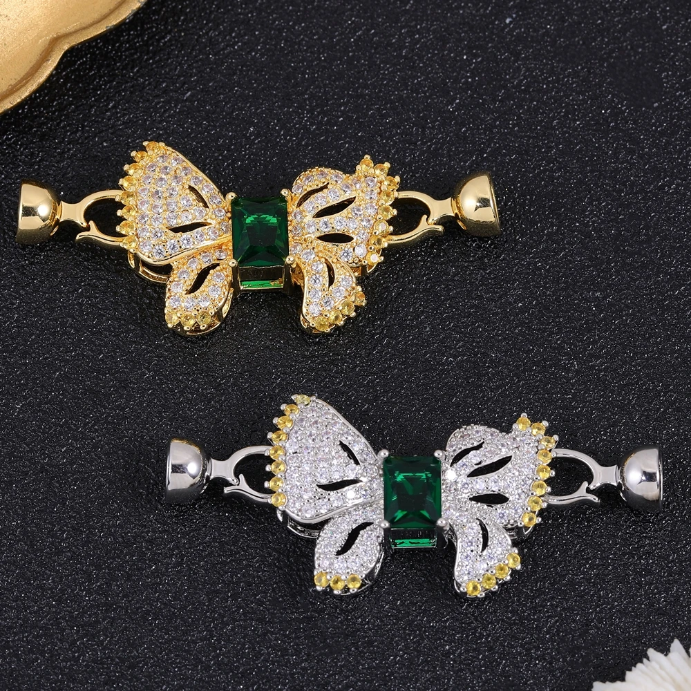 Juya DIY Luxus Natursteine Barock Perlen Schmuck Herstellung Komponenten cz Opal Stecker Verschluss Verschluss Verschluss Verschlüsse Lieferungen – Detail 4