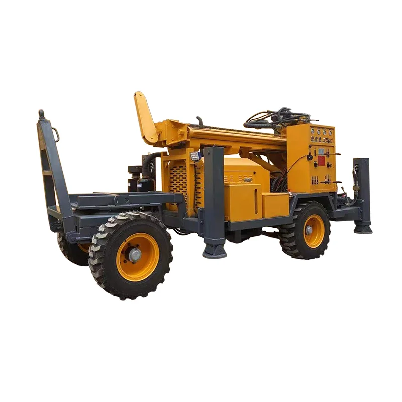 180M Deep Portable Diesel Hydraulic Water Well Rotary Drilling Rig Pneumatic Borehole Water Well Drilling Machine For Sale