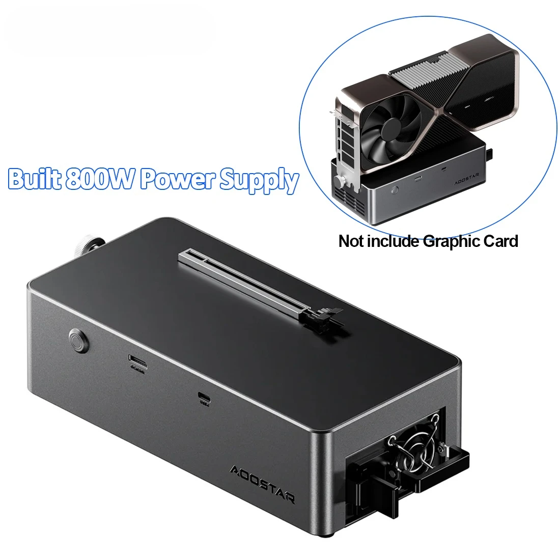 AOOSTAR AG02/AG01 EGPU Dock with OCulink/USB4 Port for Laptop to