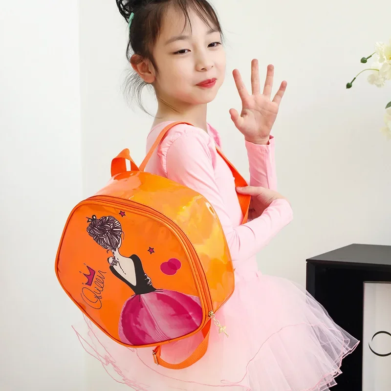 Children School Backpack Glitter Laser Fashion Cartoon Little Girl Backpack Kids Versatile Ballet Dance Kindergarten Backpack