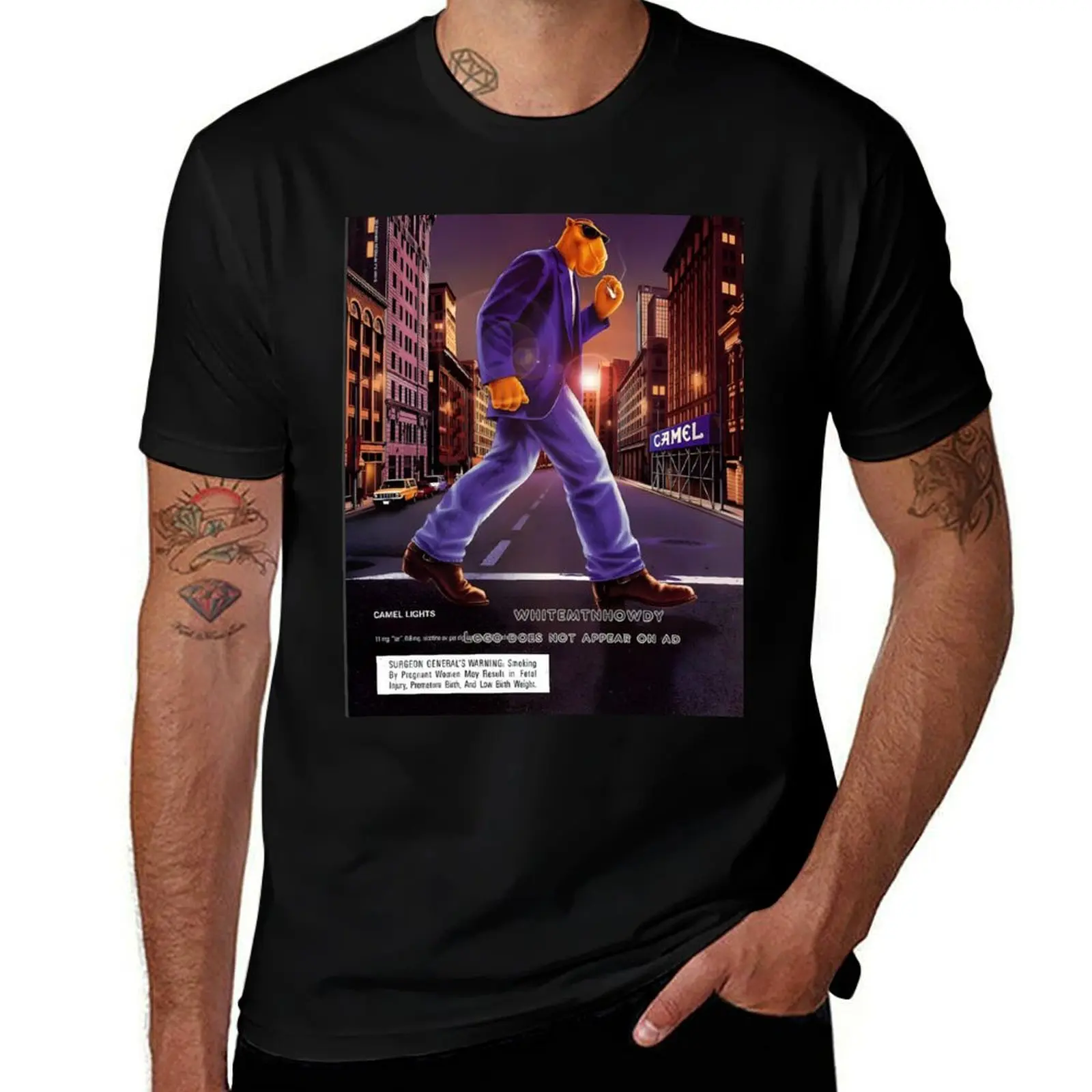 

Joe Camel Lone T-Shirt Essential Solid Color T-Shirt