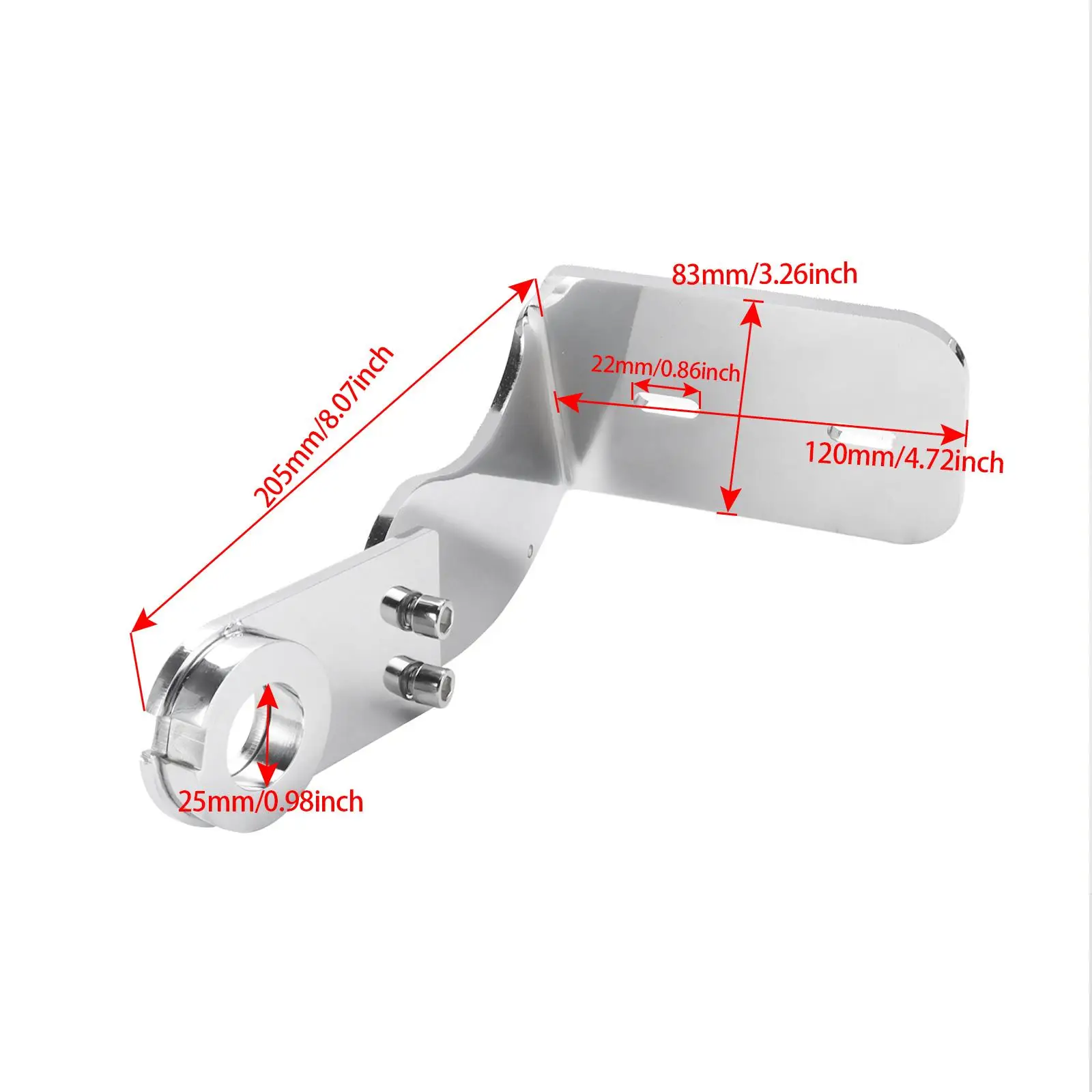 حامل لوحة ترخيص الدراجة النارية، دعامة لوحة الترخيص، حامل لوحة ترخيص من سبائك الألومنيوم لشارع بوب 2018-2022 #6