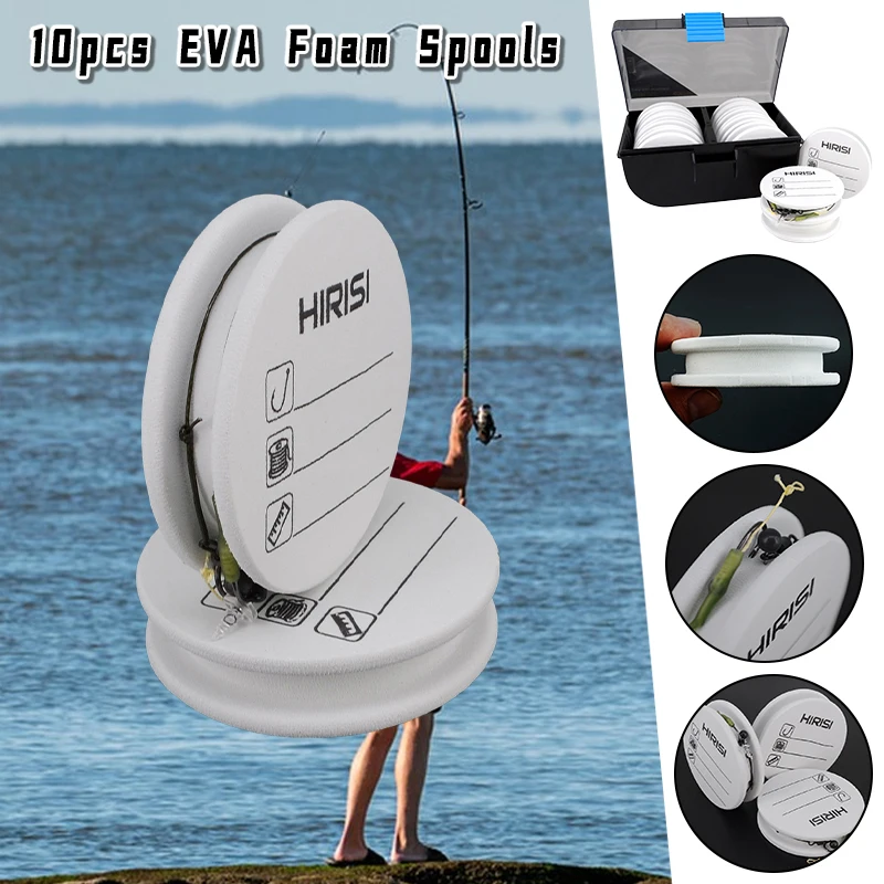 

10 шт., катушка для ловли карпа из пены EVA, устройство для намотки лески, поводка и крючков, многоразовая доска для снаряжения для ловли карпа, аксессуары для ловли карпа