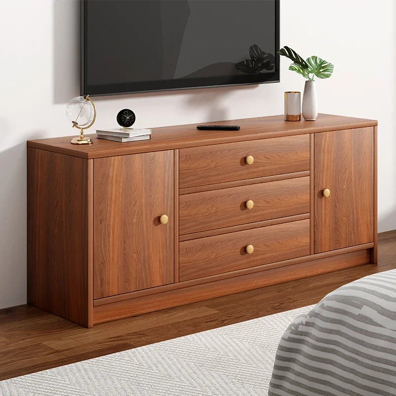 

TV cabinet living room home simple modern 2024 new floor-to-ceiling high storage locker integrated TV cabinet