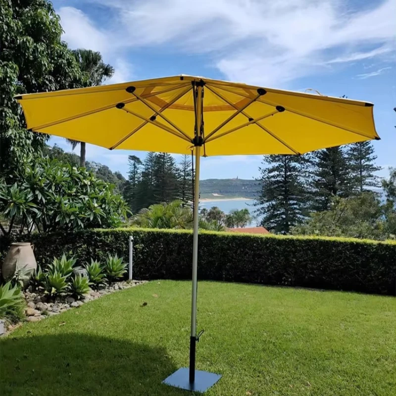 

Colorful logo printed café restaurant shop umbrella parasol