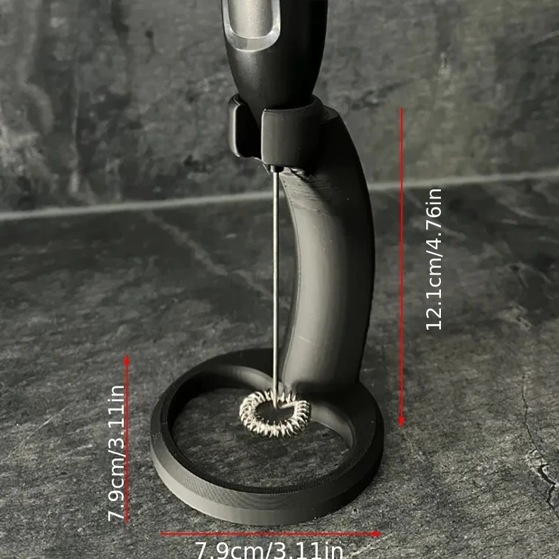 

1pc Milk Bubbler Bracket Creative Kitchen Foam Machine Storage Bracket Black Plastic Coffee Bubbler Bracket Kitchen Accessories