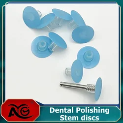 20pcs Dental Finishing Polishing Disc Dental Polisher Disc with Mandrel Dental Resin Filling Material