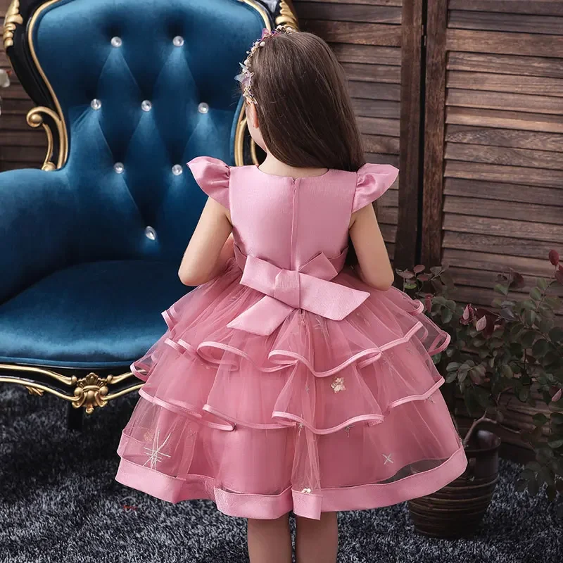 Summer Children Clothing Girls Prom Dresses Fashion Kids Dresses for Girls Sleeveless Kids Girls Party Dress 2-10 Years