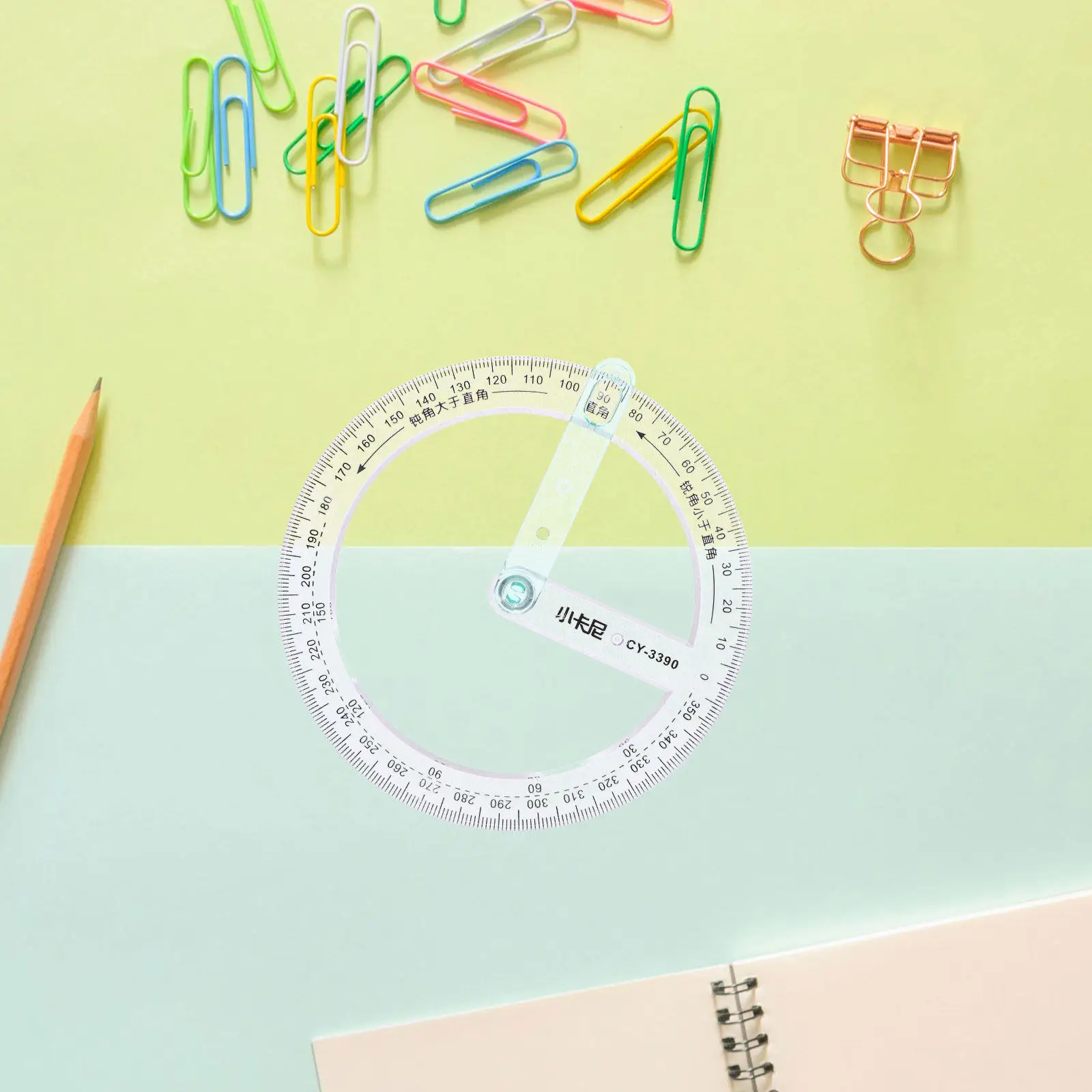 

5Pcs Professional Circle Protractor 360 Degree Protractor for School Office Home Use Math Geometry Drawing Architectural Design