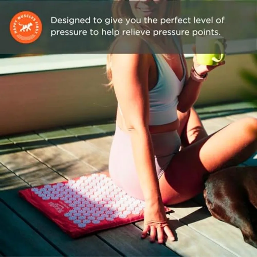 Akupressur-Energiematte für Nacken, Rücken, Schulter und Füße, Schmerzlinderung, Endorfine lindern Stress, revitalisieren Sie Energieaufgaben