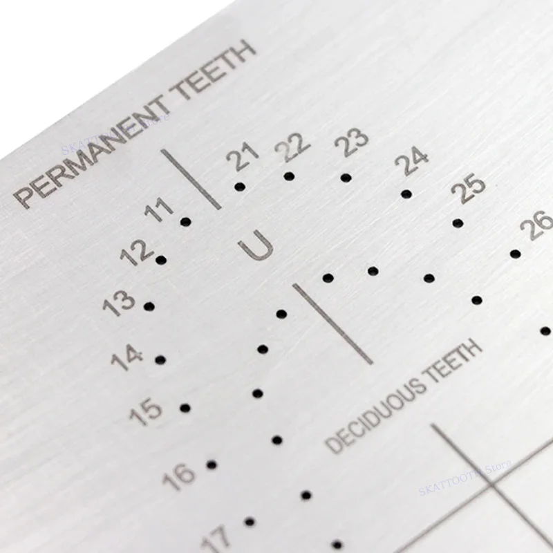 Dental Stainless Steel Rubber Dam Sheets Punch Hole Board Barrier Positioning Template Endodontic Punch Hole Plate Dentist Tools