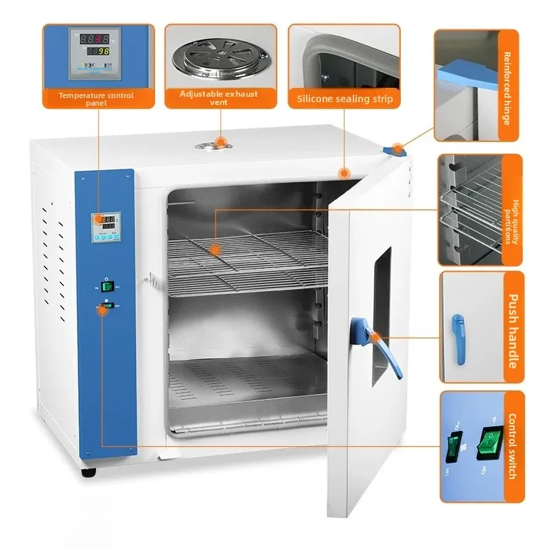 Electric constant temperature blast drying oven, high temperature heating small industrial oven