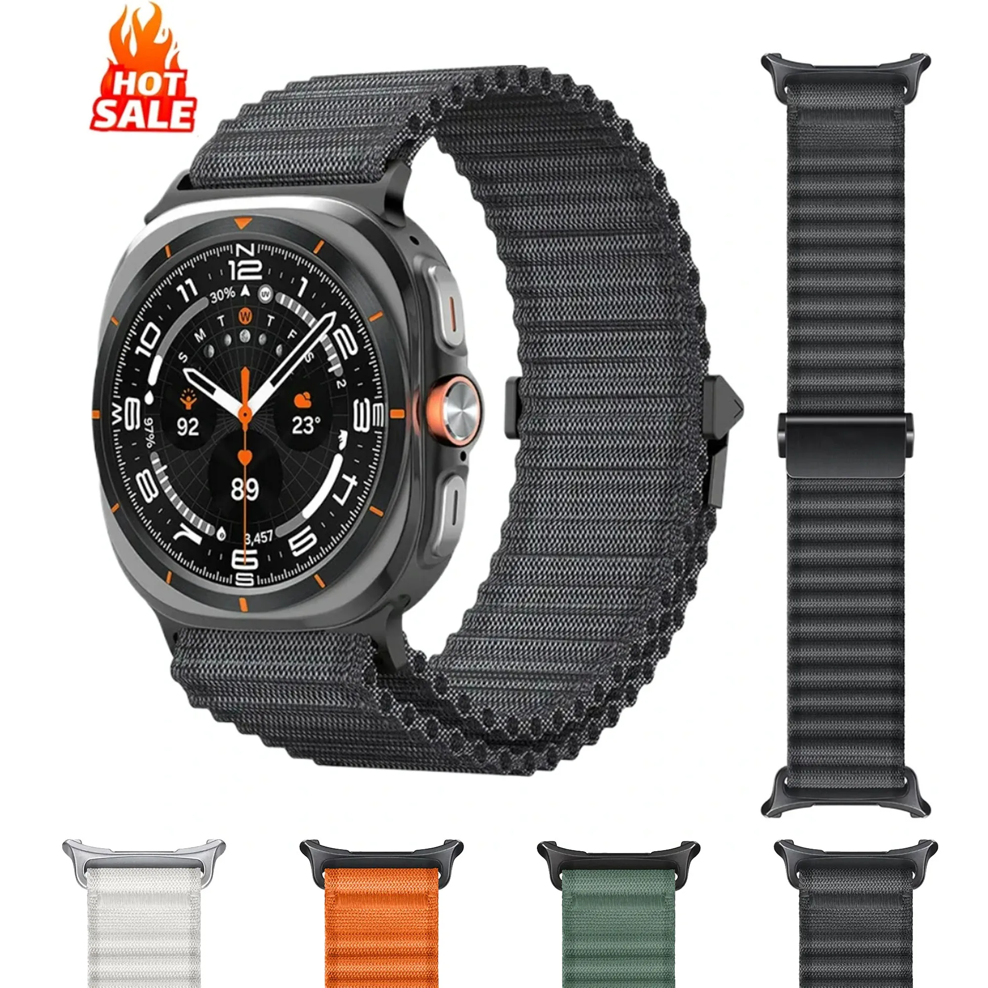 Trail Strap für Samsung Galaxy Watch Ultra 47 mm Original Armband Loop Armband für Galaxy Watch 7 Ultra 47 mm Sportarmband
