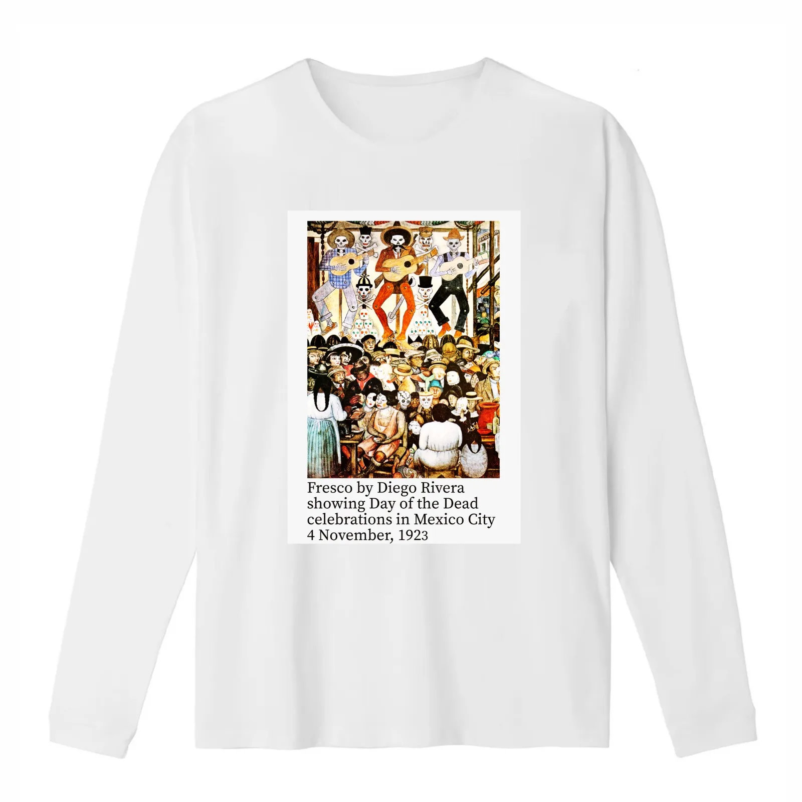 The Day of The Dead Celebrations - Digo Rivera 1957 Mexico Mexique T-Shirt Summer Casual Cotton Tee Vintage Graphic Print