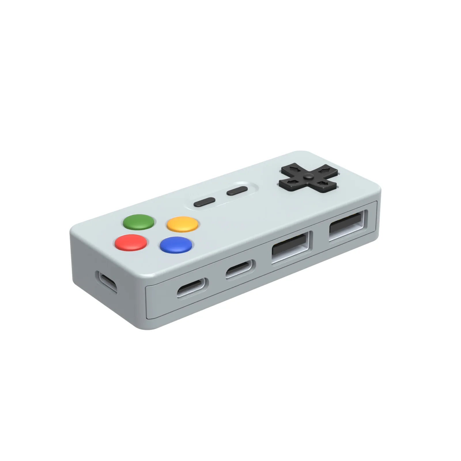 4 w 1 typ-C USB 2.0 HUB z 2 typami C i 2 USB Port A konstrukcja GamePad rozszerzający klawiatura z myszką USB z postacią z kreskówki złącze