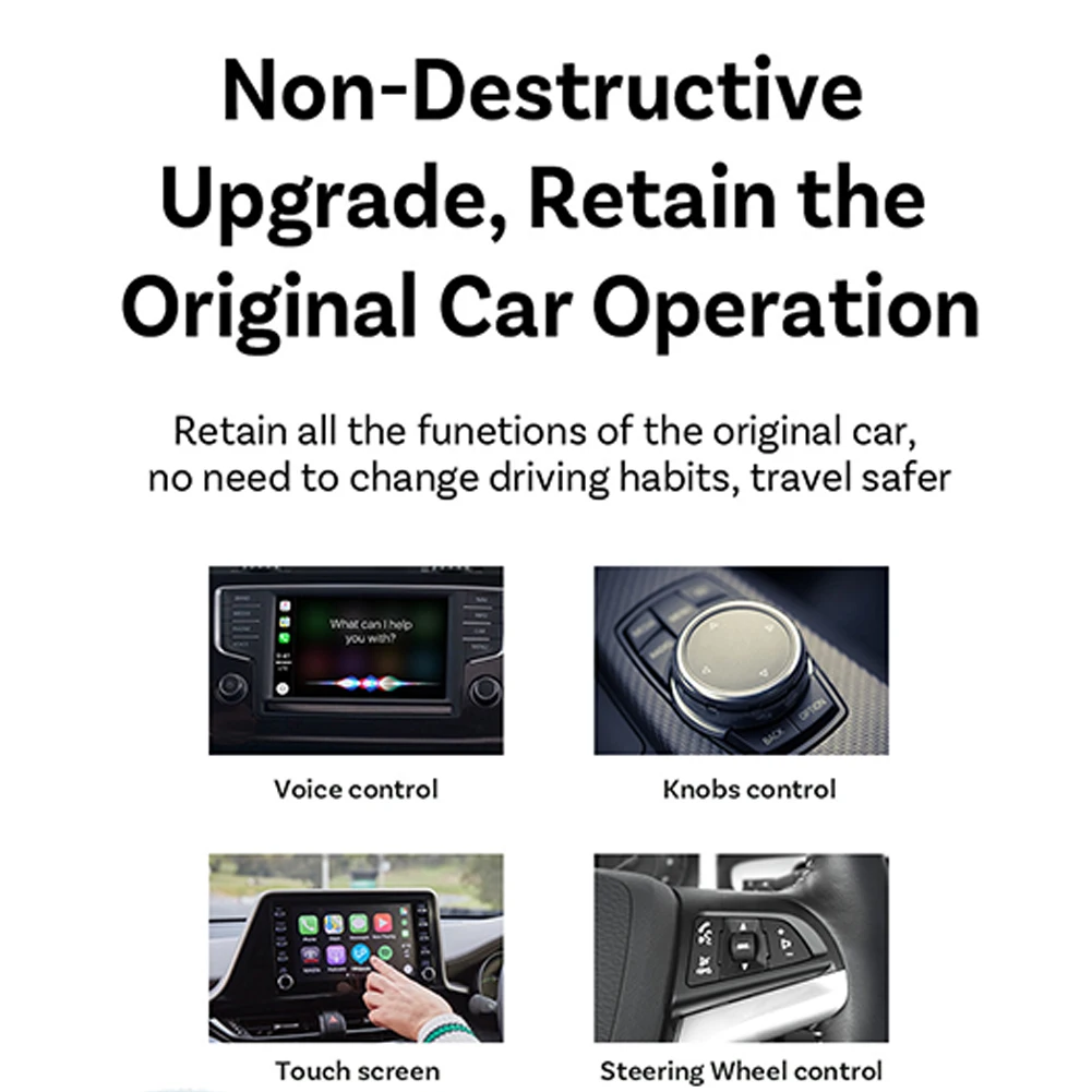 صندوق/محول Carplay Auto اللاسلكي الذي يعمل بنظام Android، دونجل USB ذكي يتحول إلى توصيل تلقائي لاسلكي لسيارات CarPlay السلكية في المصنع