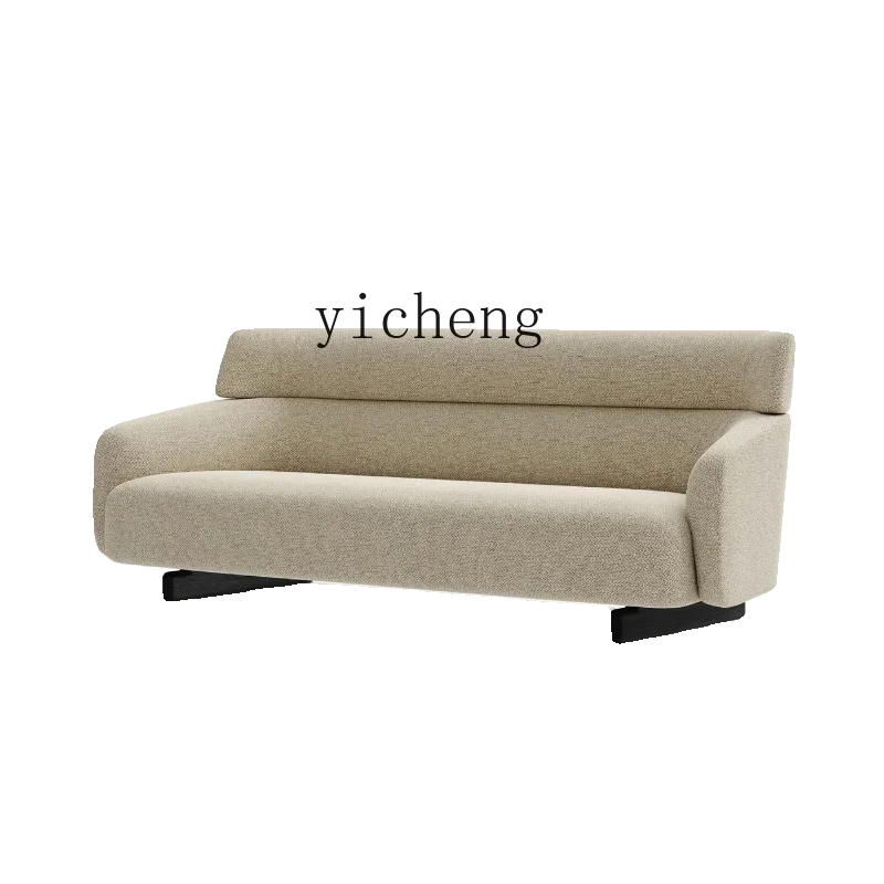 

ZC new light luxury small apartment living room fabric minimalist sales office double three sofa