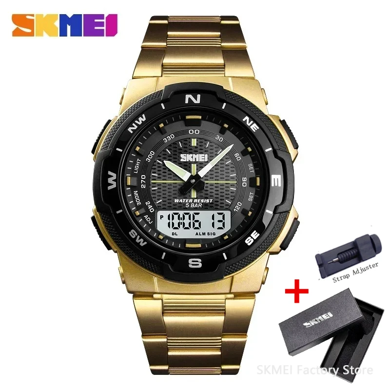 Men's Digital Countdown Sports Watch, Waterproof