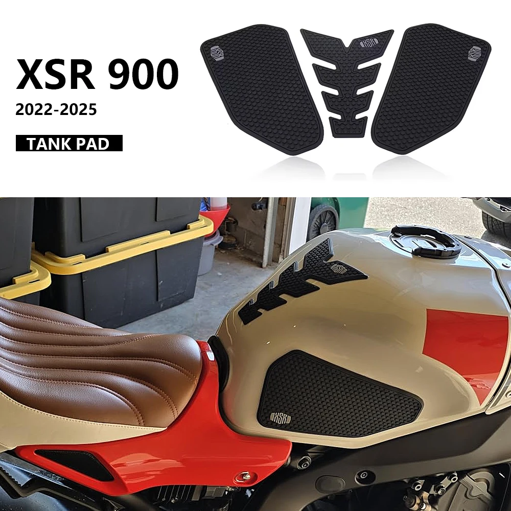 

Наклейки-протекторы на бак для мотоцикла Yamaha XSR900 (2022-2025): боковые, противоскользящие, для защиты коленей