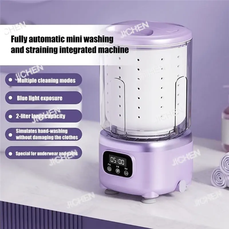 

NeuMini Washer With Spinbasket Spin Basket, Rechargeable Cordless Portable Washing Machine In 3 Modes, Ideal For Underwear