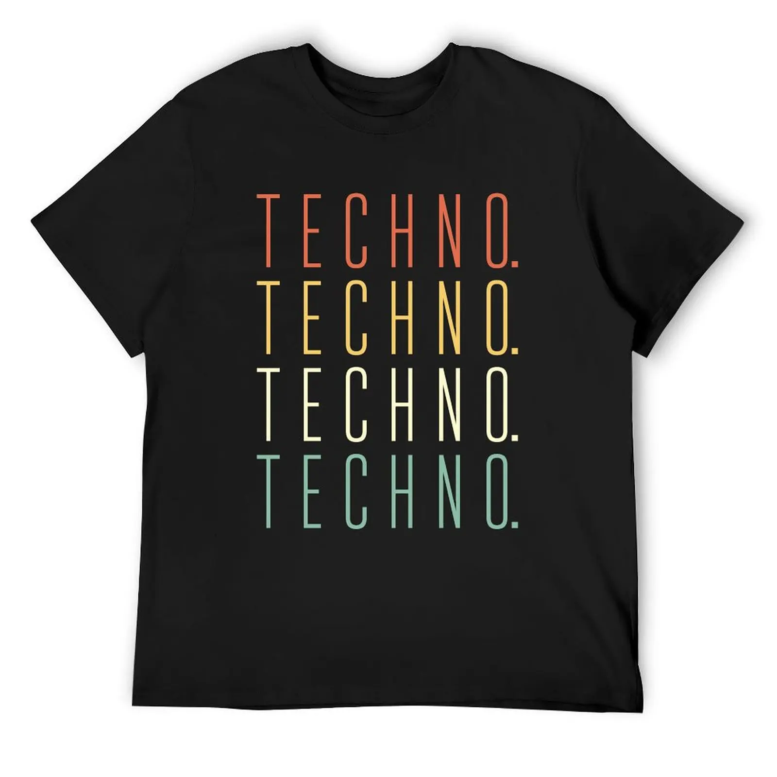 

Techno Techno Techno T-Shirt graphic tee shirt anime customizeds Men's t shirts