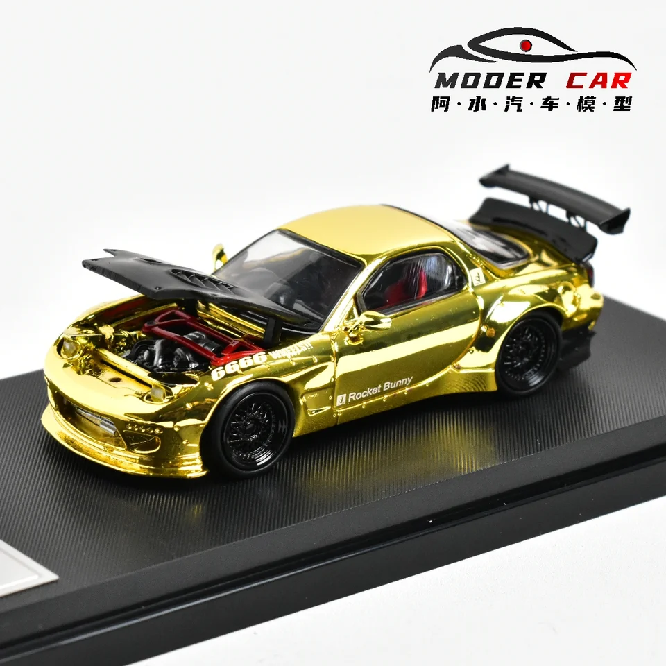 Master 1:64 Mazda RX7 FD3S Rocket Bunny Diecast Model Car