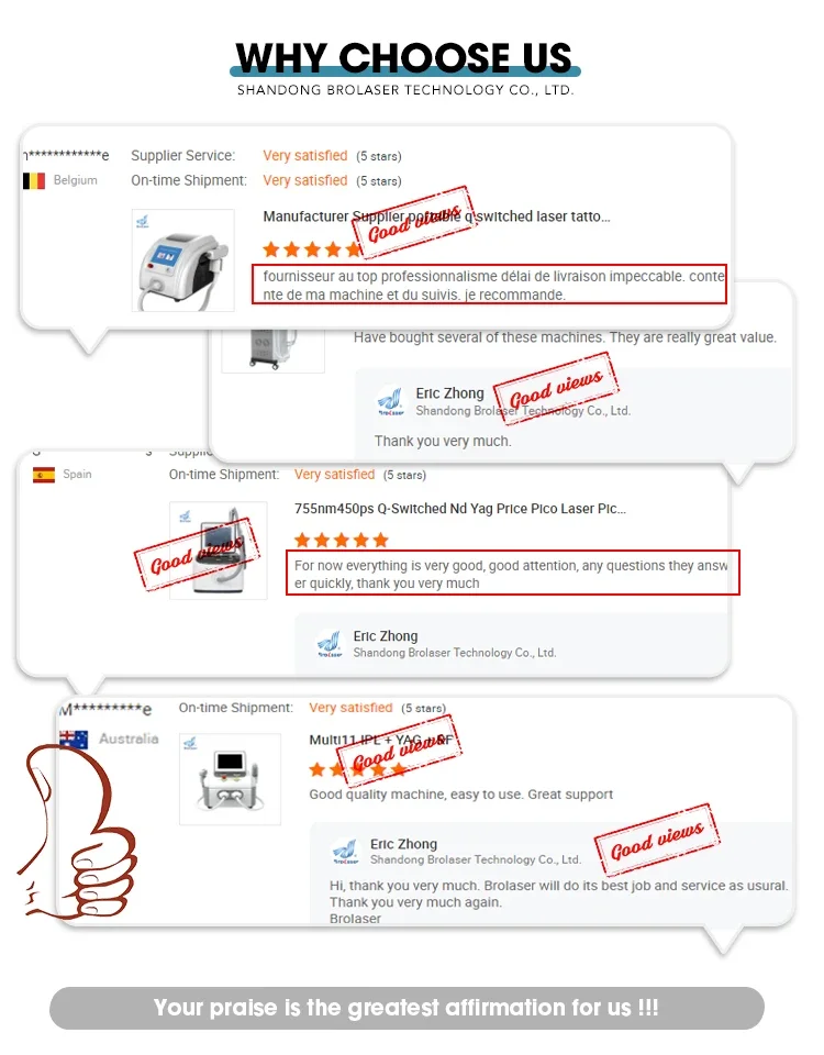 Handpiece IPL Penghilang Rambut Peremajaan Kulit