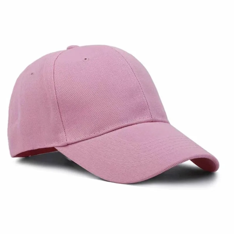 Customized baseball cap, solid color, light panel, embroidered printed logo, duckbill cap, outdoor activity advertising cap