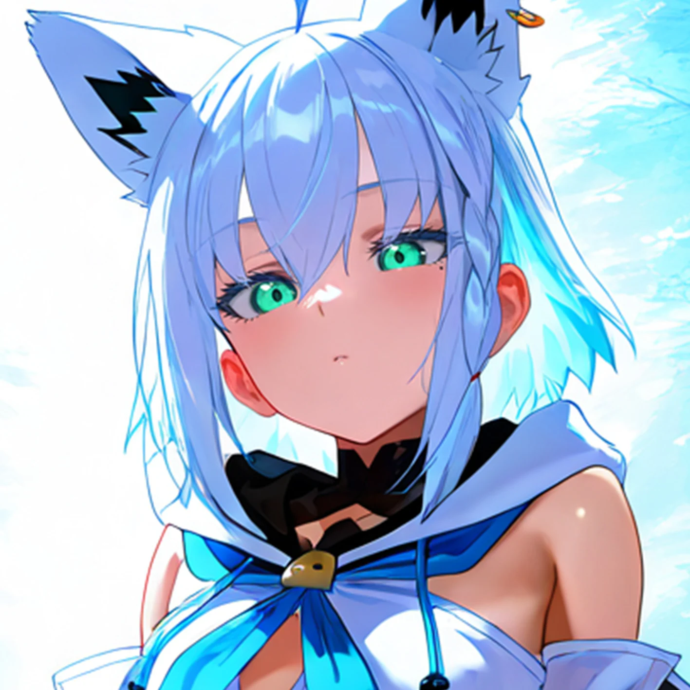 Dakimakura Anime Shirakami Fubuki FU TA Pillow Cover Sofa Cushion Double-side Print Throw Pillow Case 40X60cm