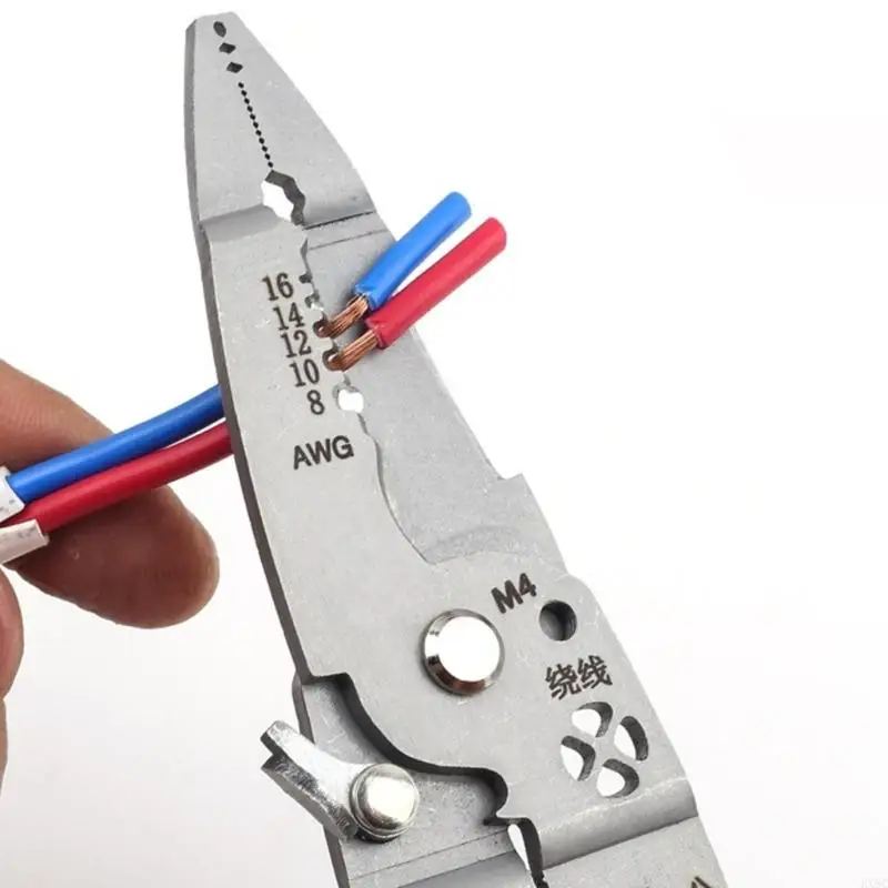 12 in 1 Foldable Wire Stripping Pliers Crimper Cable Cutter Crimping Pliers HX6C