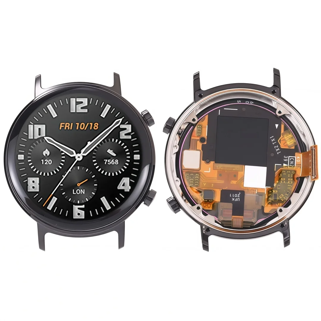 Smart watch screen LCD Screen with frame suitable for Huawei Watch GT 2 42mm