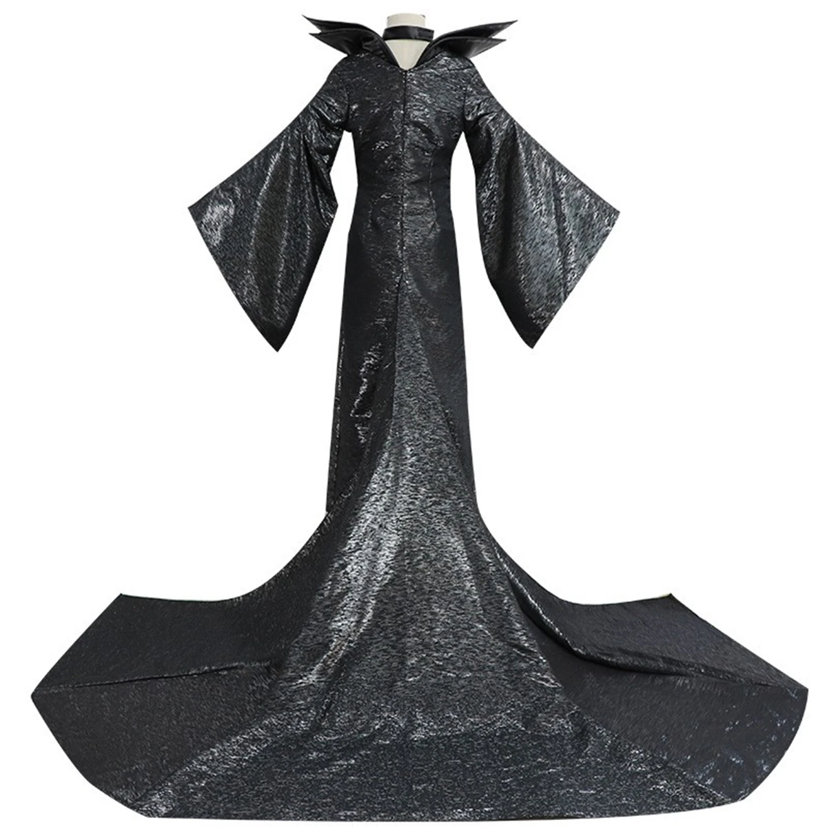 Maleficent Black Dress Costume Full Set for Movie Performance, Cosplay, Halloween Party Outfit