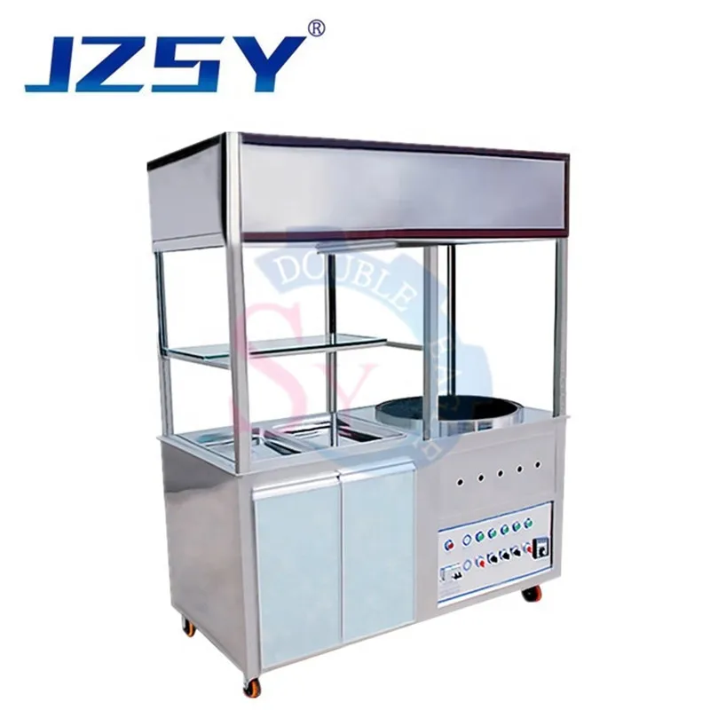 Supermarket Environmental Stainless Steel Smokeless Chestnut Stir Frying Machine Fried Walnuts Auto-Stir Processing Equipment